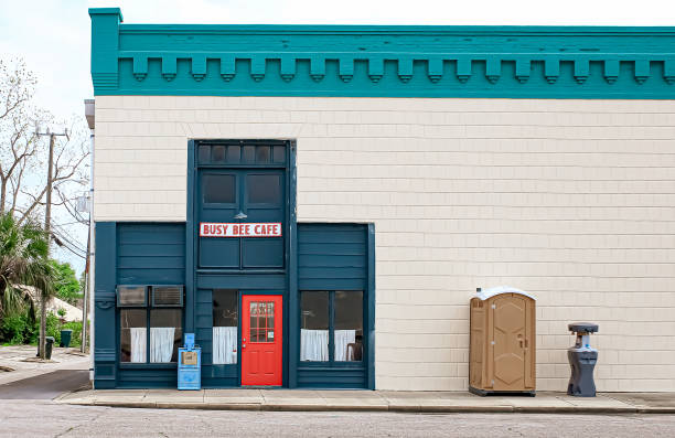 Porta potty delivery and setup in Stratford Downtown, CT